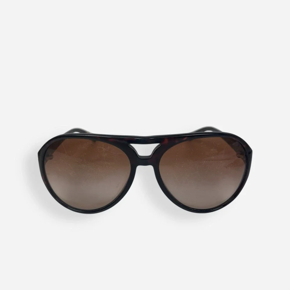 Tory Burch Aviator Sunglasses TY9009 Brown Gold‎ Case Plastic Frames Only